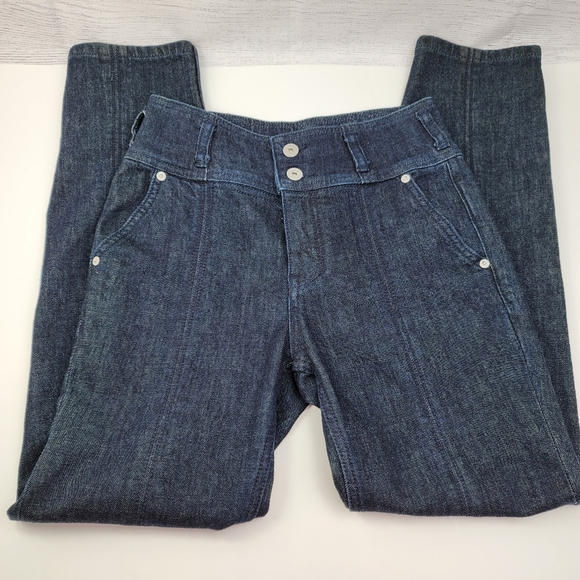 Anthropologie Pilcro and the Letterpress High-Rise Slim Straight Jeans Size 25 - Picture 1 of 14